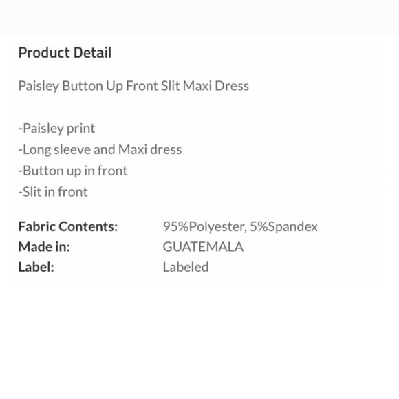 Boho Taupe Paisley Maxi Dress - Picture 5 of 10